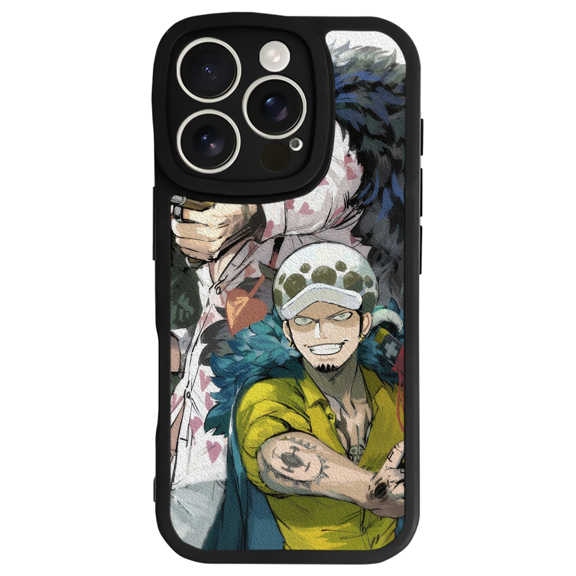 （画像用） ワンピース ONE PIECE 【iPhone 16シリーズ対応】シリコンスマホケース（レザー調） 材質：シリコン